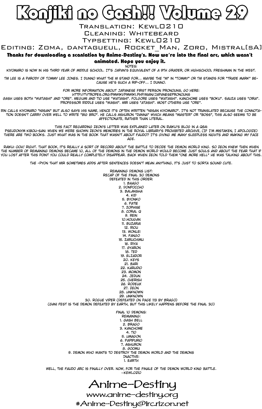 Read Zatch Bell! ENGLISH Manga Online