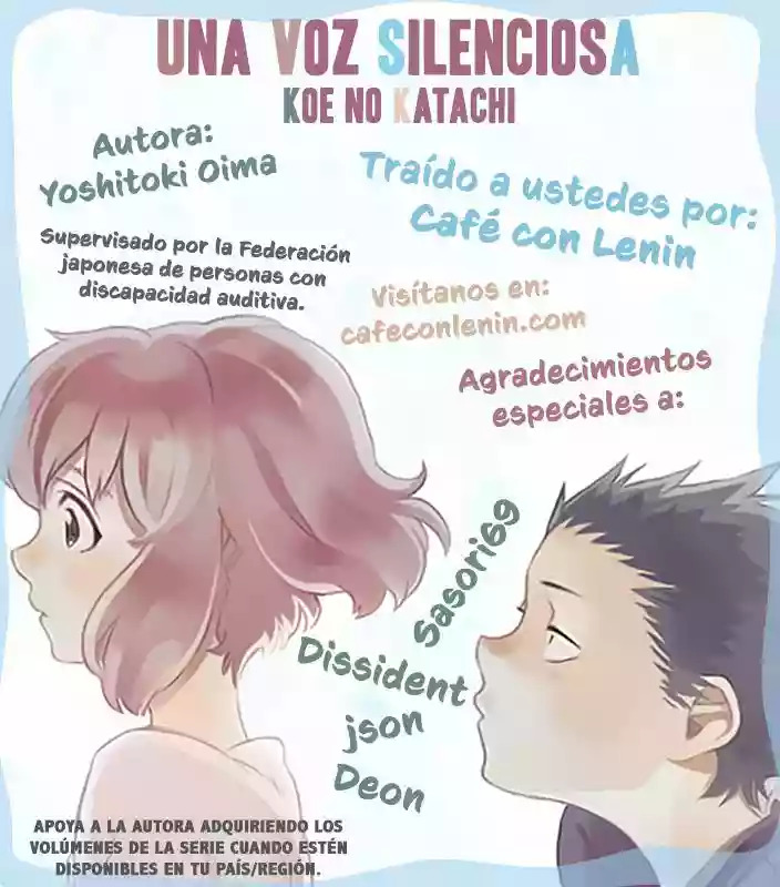 Read A Silent Voice Español Manga Online