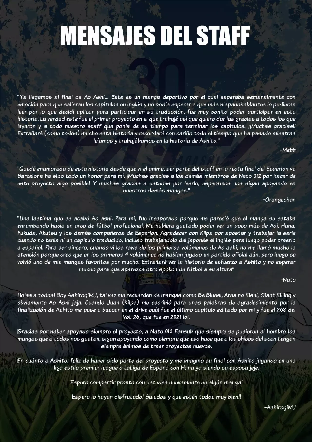 Read Ao ashi Español Manga Online