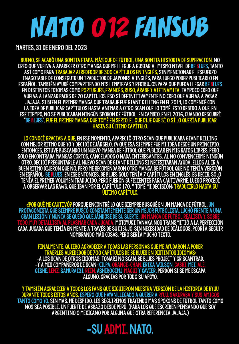 Read Be Blues! Ao ni nare Español Manga Online