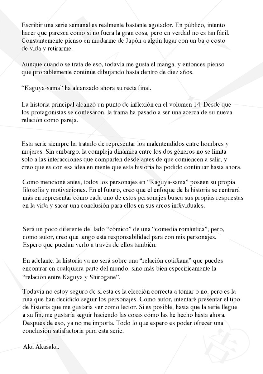 Read Kaguya-Sama Love is War Español Manga Online