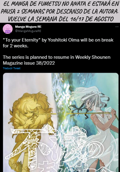 Read To Your Eternity Español Manga Online