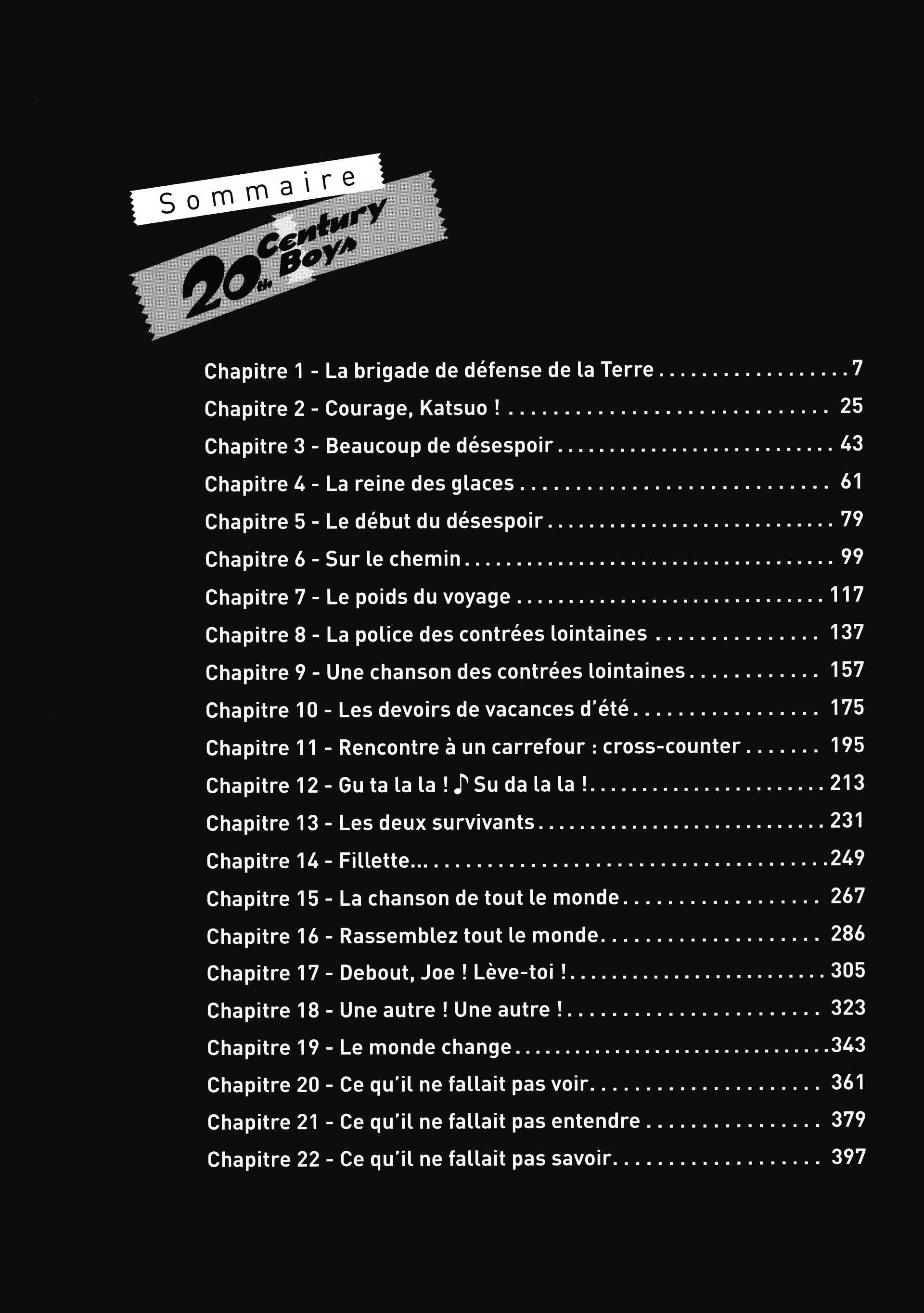 Read 20th Century Boys FRANCAIS Manga Online