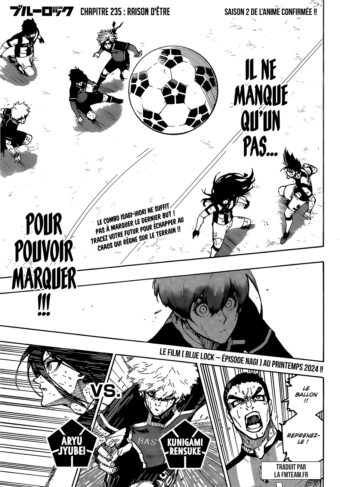 Read Blue Lock FRANCAIS Manga Online