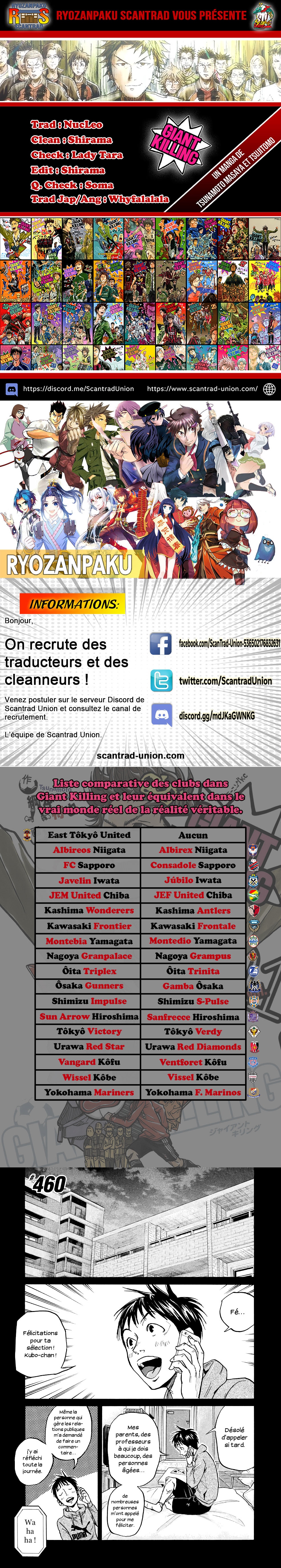 Read Giant Killing FRANCAIS Manga Online