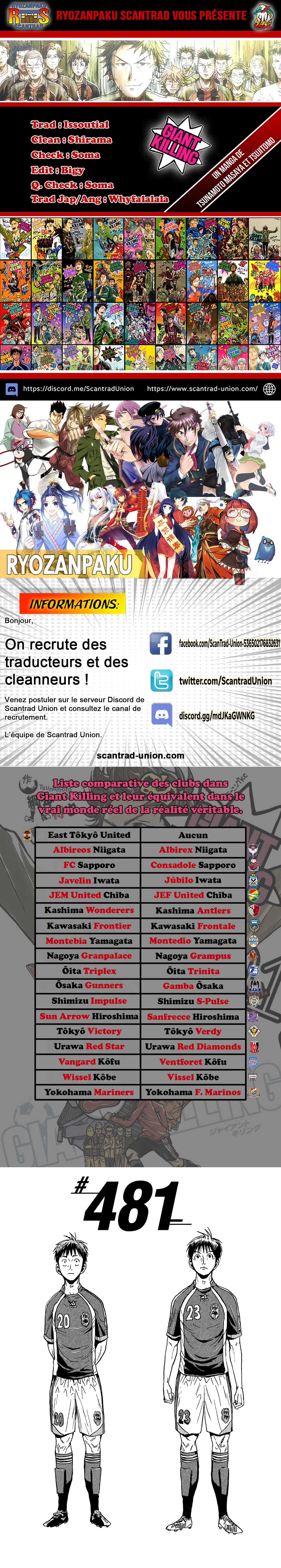 Read Giant Killing FRANCAIS Manga Online