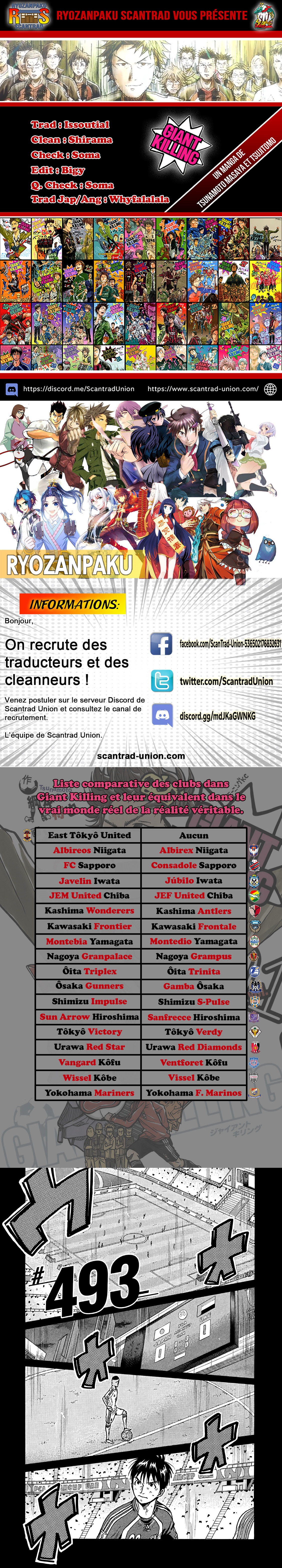 Read Giant Killing FRANCAIS Manga Online