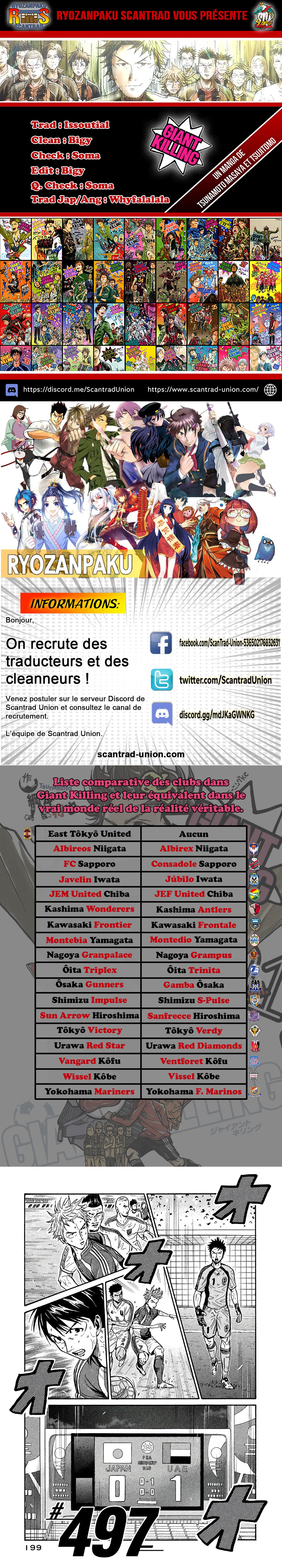 Read Giant Killing FRANCAIS Manga Online