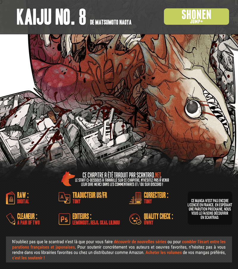Read Kaiju N°8 FRANCAIS Manga Online