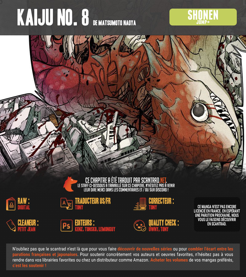 Read Kaiju N°8 FRANCAIS Manga Online