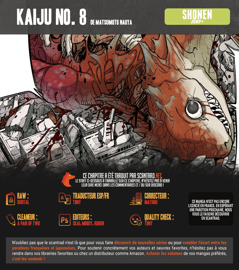Read Kaiju N°8 FRANCAIS Manga Online