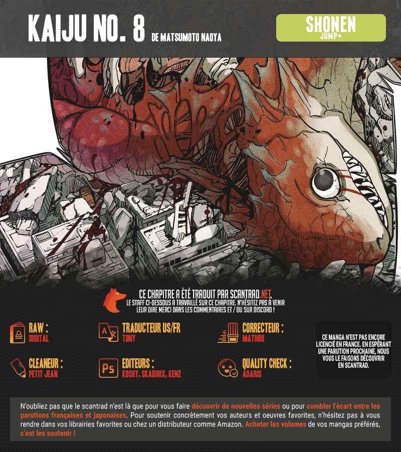 Read Kaiju N°8 FRANCAIS Manga Online