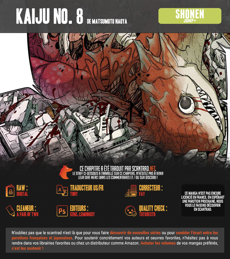 Read Kaiju N°8 FRANCAIS Manga Online