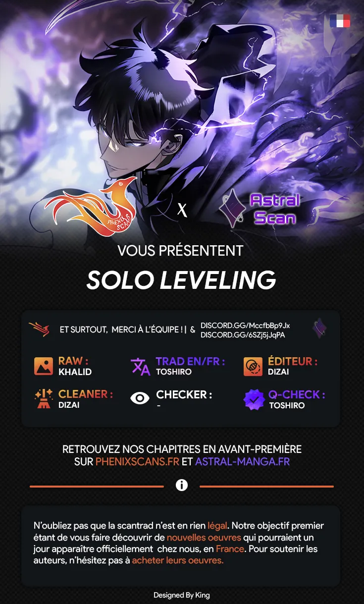 Read Solo Leveling FRANCAIS Manga Online