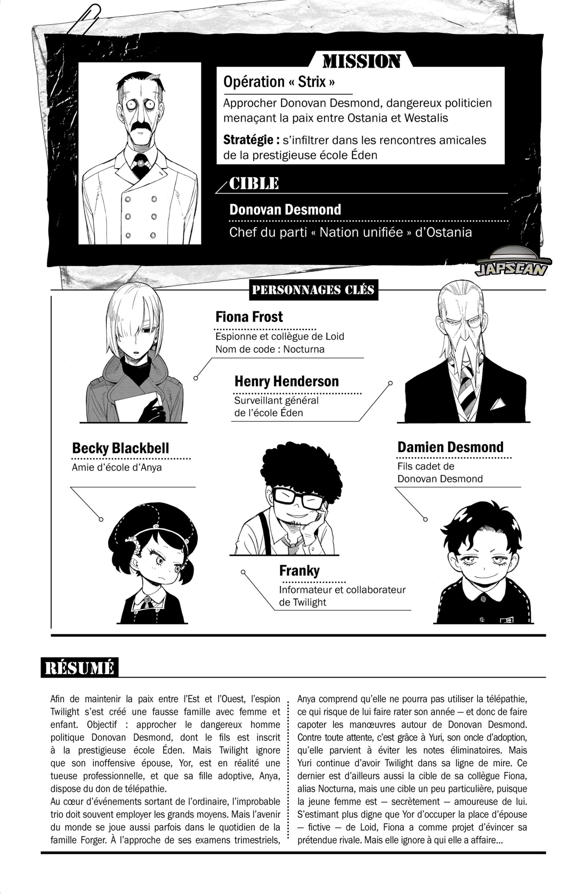 Read Spy X Family FRANCAIS Manga Online