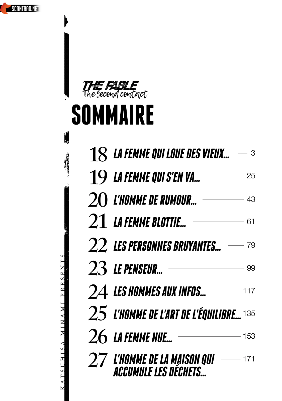 Read The Fable The Second contact and The Third Secret FRANCAIS Manga Online