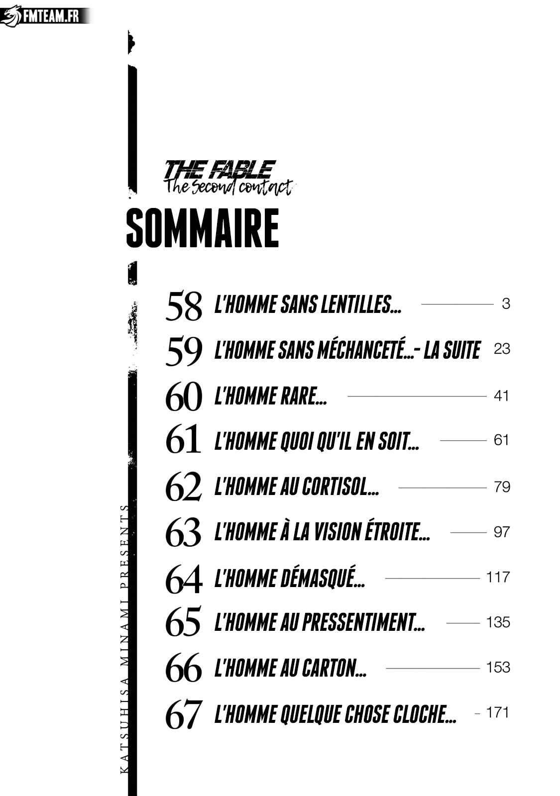 Read The Fable The Second contact and The Third Secret FRANCAIS Manga Online