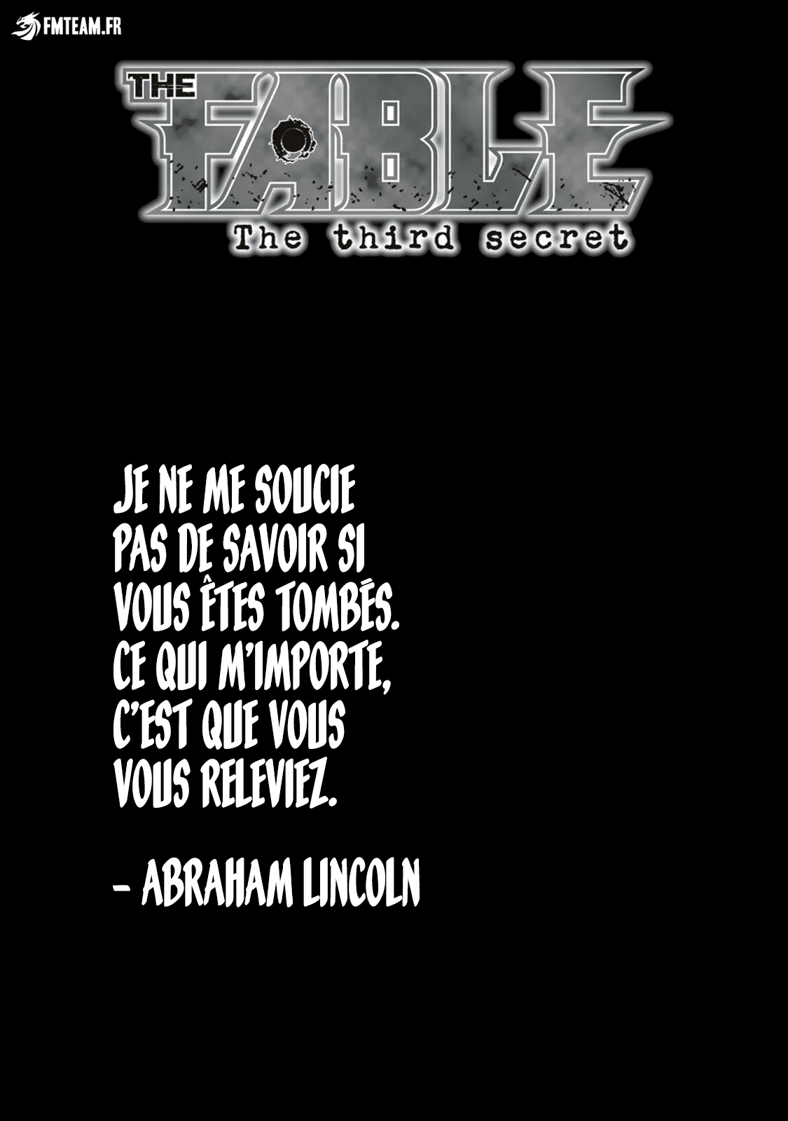 Read The Fable The Second contact and The Third Secret FRANCAIS Manga Online