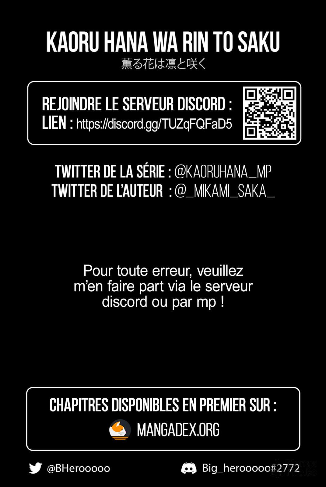 Read The Fragrant Flower Blooms with Dignity FRANCAIS Manga Online