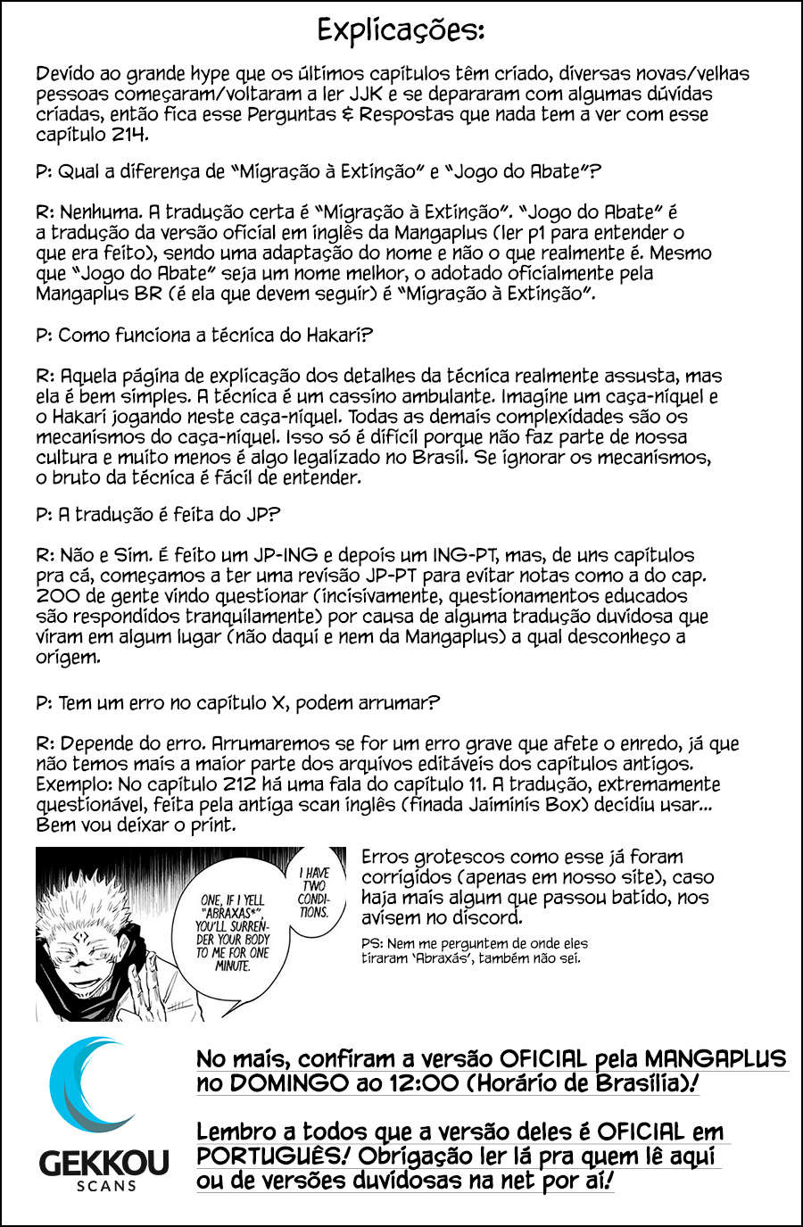 Read Jujutsu Kaisen Português Manga Online