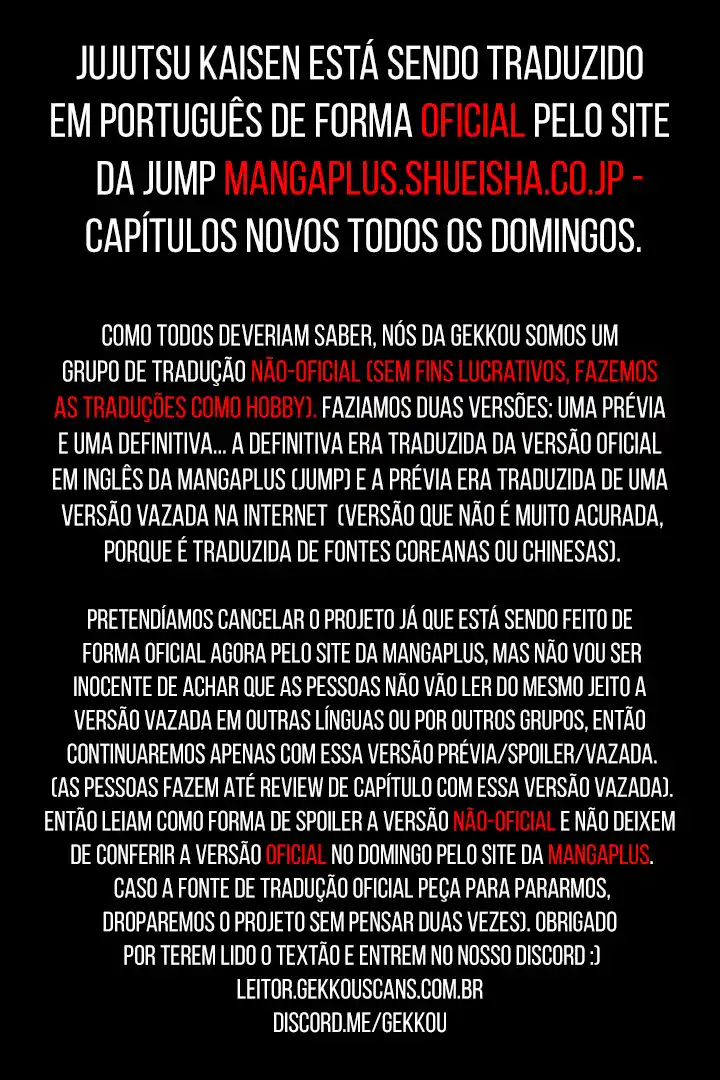Read Jujutsu Kaisen Português Manga Online