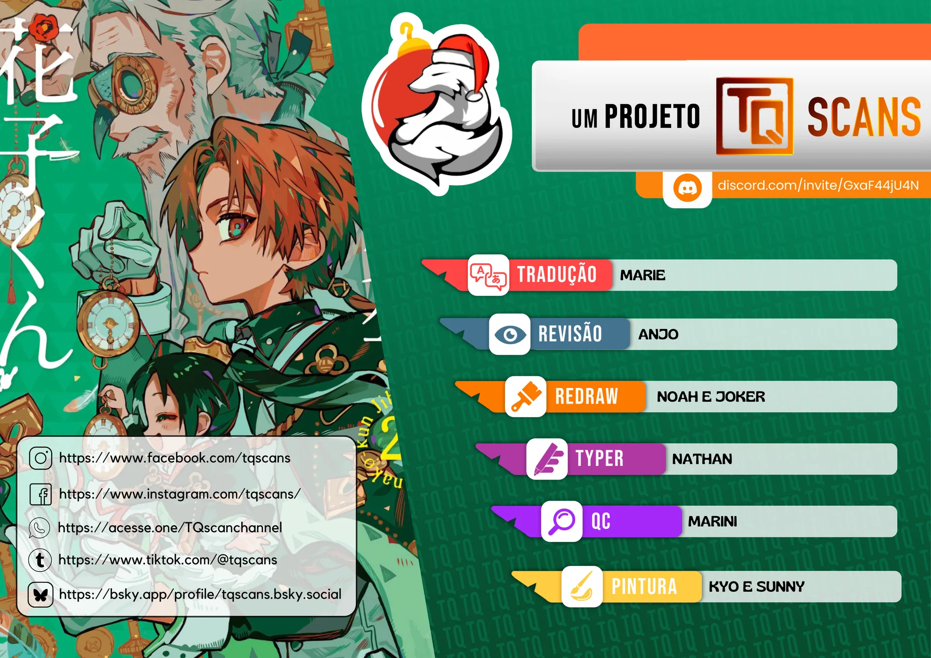 Read Toilet-bound Hanako-kun Português Manga Online